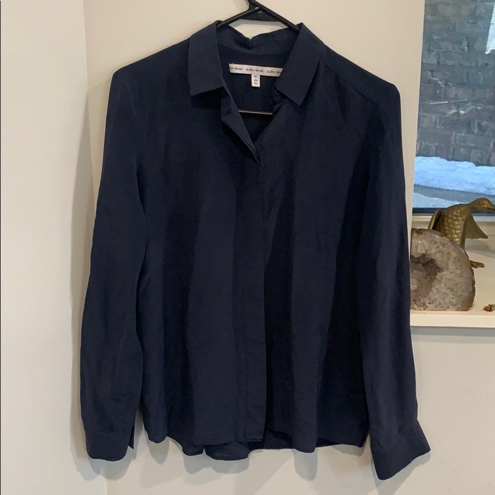 & Other Stories Straight Fit Silk Shirt Size 4